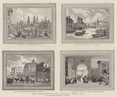Universitetene for hundre år siden av Thomas Rowlandson