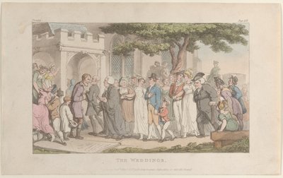 The Weddings, fra The Vicar of Wakefield, 1. mai 1817., 1. mai 1817. av Thomas Rowlandson