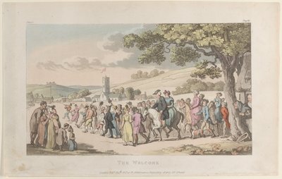 The Welcome, fra The Vicar of Wakefield, 1. mai 1817., 1. mai 1817. av Thomas Rowlandson