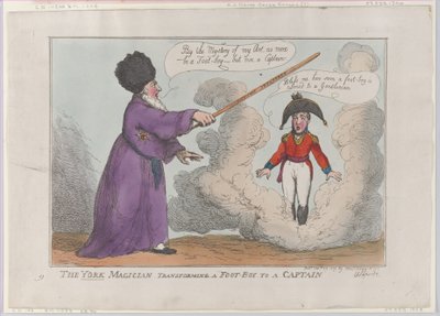 The York Magician Transforming a Foot-Boy to a Captain, 25. februar 1809., 25. februar 1809. av Thomas Rowlandson