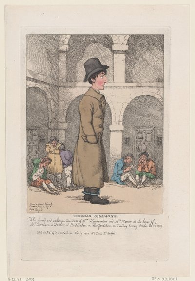Thomas Simmons, 9. november 1807., 9. november 1807. av Thomas Rowlandson