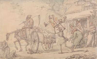Time and Death og Goody Barton av Thomas Rowlandson