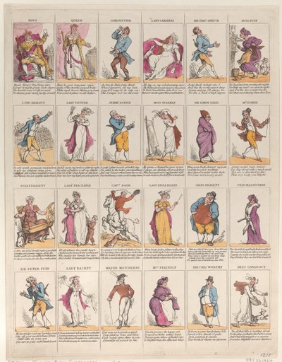 Twelfth Night Characters, 1811., 1811. av Thomas Rowlandson
