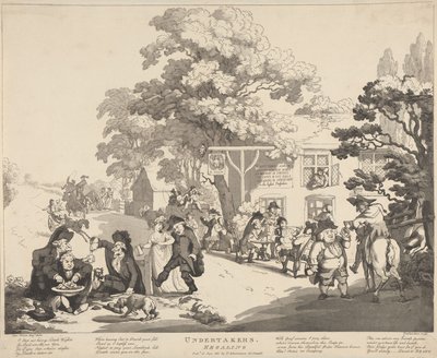 Begravelsesbyråenes festmåltid av Thomas Rowlandson