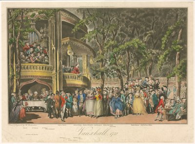 Vauxhall, 1732 av Thomas Rowlandson