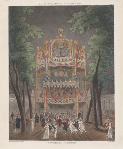 Vauxhall Garden, 2. oktober 1809., 2. oktober 1809 av Thomas Rowlandson