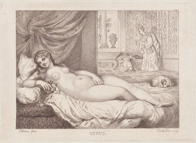 Venus av Urbino, 1799., 1799. av Thomas Rowlandson