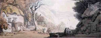 Utsikt ovenfra Cliffs, the Mumbles, South Wales (penn, akvarell og blyant på papir) av Thomas Rowlandson