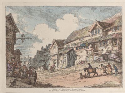 Utsikt over Liskeard, Cornwall, fra Views in Cornwall, 12. april 1812., 12. april 1812. av Thomas Rowlandson