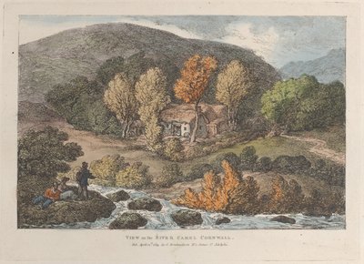 Utsikt over elven Camel, Cornwall av Thomas Rowlandson