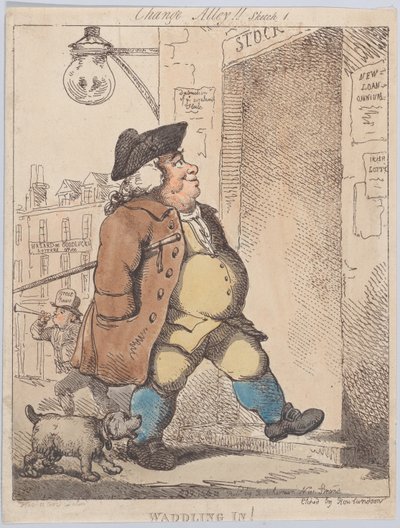Waddling In!, 1. august 1799., 1. august 1799. av Thomas Rowlandson