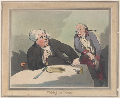 Venter på middag, 5. november 1792., 5. november 1792. av Thomas Rowlandson