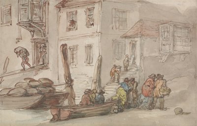Wapping Old Stairs av Thomas Rowlandson