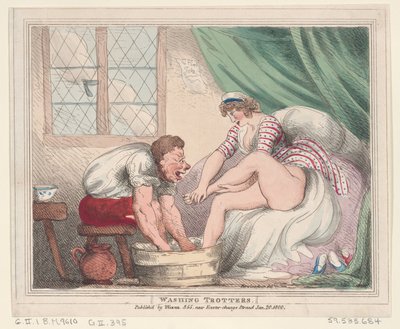 Washing Trotters, 20. januar 1800., 20. januar 1800. av Thomas Rowlandson