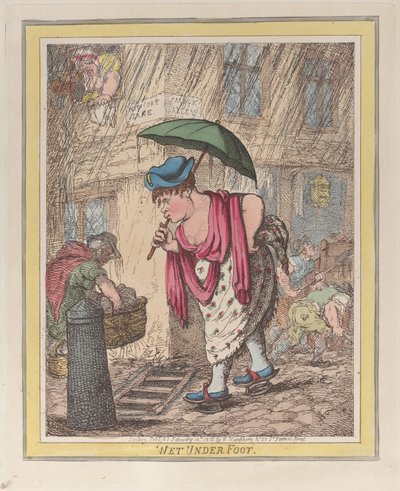 Wet Under Foot, 10. februar 1812., 10. februar 1812. av Thomas Rowlandson