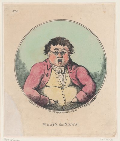 Hva er nyhetene, 20. oktober 1799., 20. oktober 1799. av Thomas Rowlandson