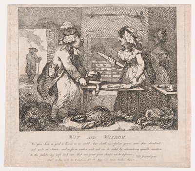 Wit and Wisdom Picturesque Beauties of Boswell, Part the First, 15. mai 1786., 15. mai 1786. av Thomas Rowlandson