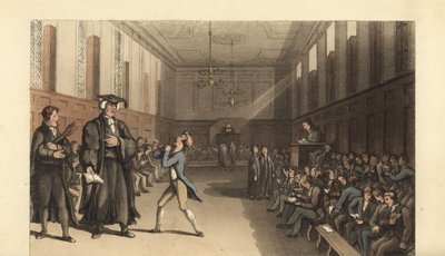 Ung student uteksaminert fra en gutteskole av Thomas Rowlandson