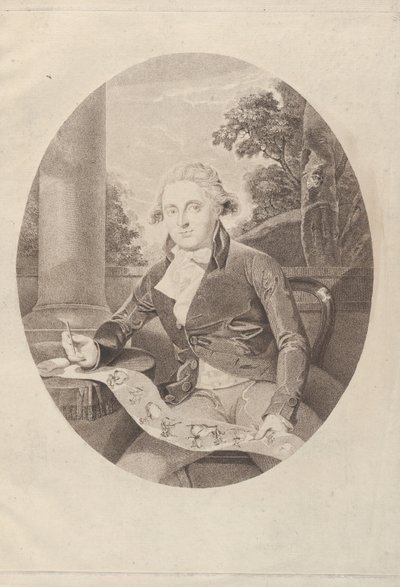 Henry William Bunbury tegner sin lange menuett, 1789., 1789. av Thomas Ryder