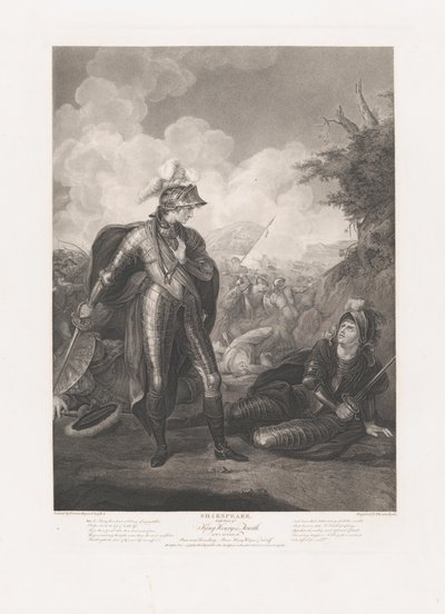 Prince Henry, Hotspur og Falstaff Shakespeare, King Henry..., først utgitt 1796, gjenutgitt 1852. av Thomas Ryder