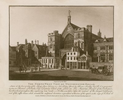 Den nordvestlige utsikten over Westminster Hall av Thomas Sandby