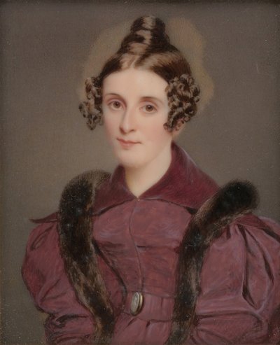 Portrett av en dame, ca. 1835. av Thomas Seir Cummings