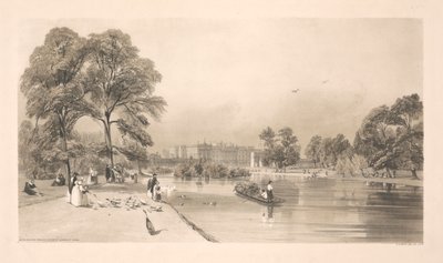 Buckingham Palace fra St. James's Park av Thomas Shotter Boys