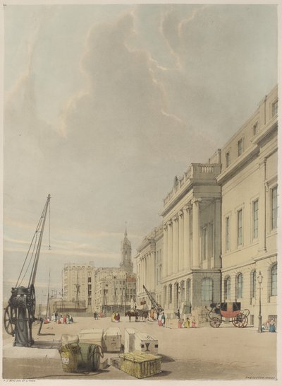 London As It Is: Doorway, The Custom House av Thomas Shotter Boys