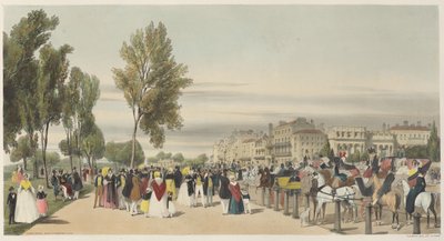 London As It Is: Hyde Park, nær Grosvenor Gate av Thomas Shotter Boys