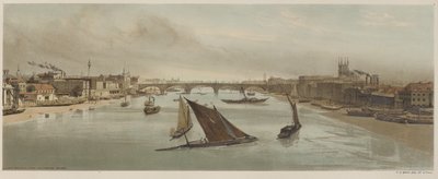 London As It Is: London Bridge, fra Southwark Bridge av Thomas Shotter Boys