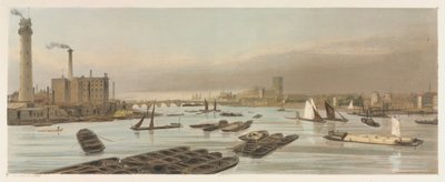 London som det er: Westminster, fra Waterloo Bridge, 1842. av Thomas Shotter Boys