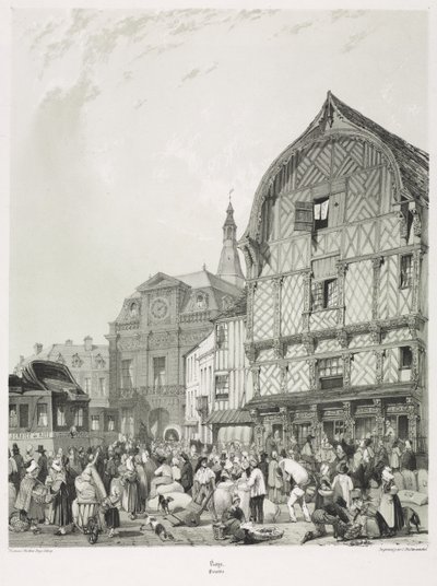Pittoreske og romantiske reiser i det gamle Frankrike, Picardie (vol. 2): Roye av Thomas Shotter Boys