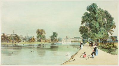 Horseguards fra St. James#39;s Park, plate fjorten fra Original Views of London as It Is av Thomas Shotter Boys