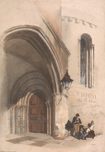 Tittelside til et sett med litografier fra London av Thomas Shotter Boys