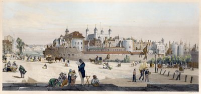Tower of London og Mint fra Great Tower Hill av Thomas Shotter Boys