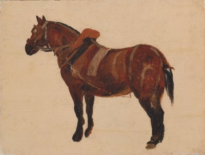 Studie av en arbeidshest av Thomas Sidney Cooper
