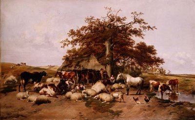 Middagsreste av Thomas Sidney Cooper