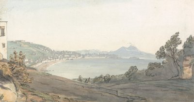 Chiaja av Napoli fra Posillipo av Thomas Smith of Derby
