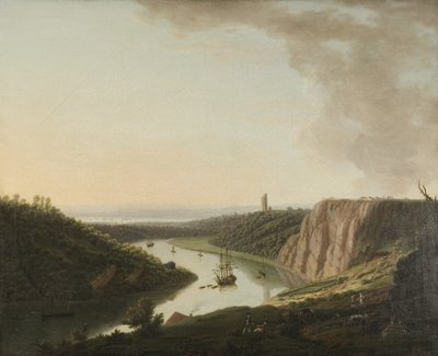 Utsikt fra Durdham Down (olje på lerret) av Thomas Smith of Derby