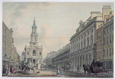 The Strand with Somerset House and St. Mary le Strand, 1781 (akvatint) av Thomas Snr. Malton