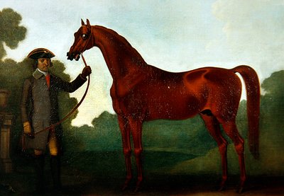 Mr Charles Wilsons Arabian with a Groom (olje på lerret) av Thomas Spencer