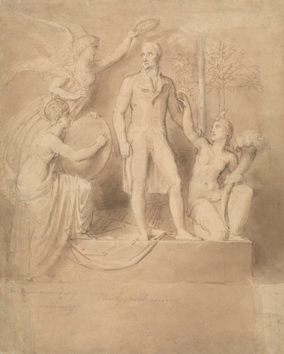 En studie for Wellington-monumentet av Thomas Stothard