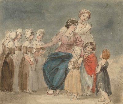 Veldedighetsbarn og små vagabonder av Thomas Stothard