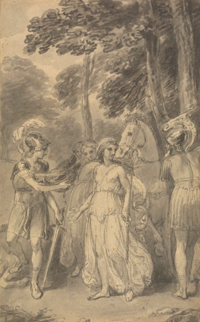 En av seks illustrasjoner til Fenelons "The Adventures of Telemachus son of Ulysses" av Thomas Stothard