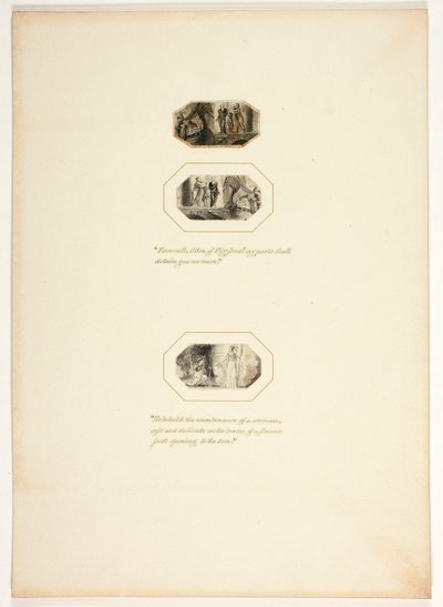Studie für eine Platte aus Telemachus av Thomas Stothard