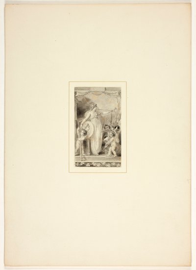 Studie til en plansje fra Oppgaven av Thomas Stothard