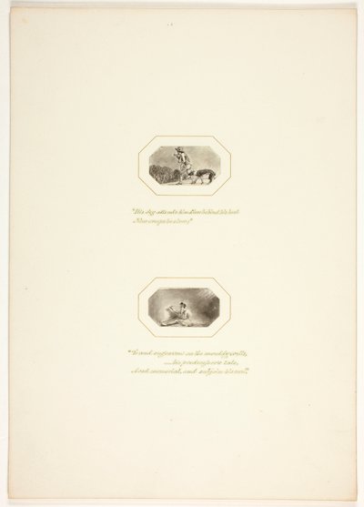 Studie til en plansje fra «The Task» av Thomas Stothard