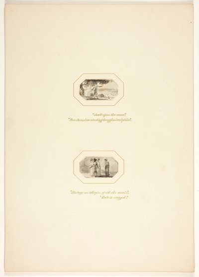 Studie til en plansje fra Oppgaven av Thomas Stothard