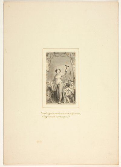 Studie til en plansje fra Oppgaven av Thomas Stothard