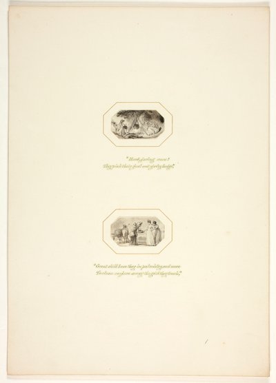 Studie til en plate fra «The Task» av Thomas Stothard